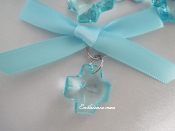 28B.  Boy Witness Pins with Dazzling Blue Faceted Cross